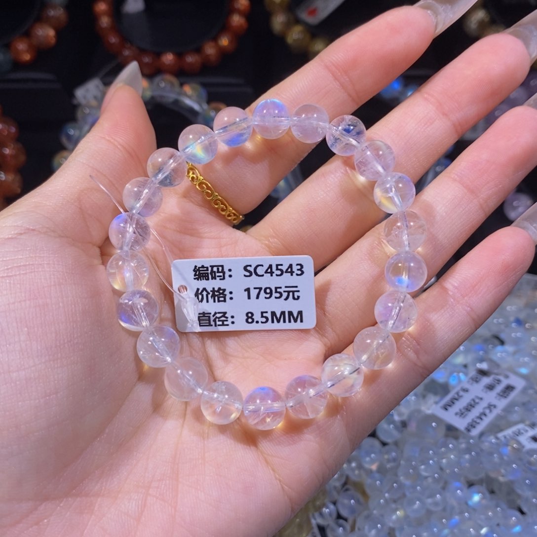 月光石手链未镶嵌SC4543#8.5mm