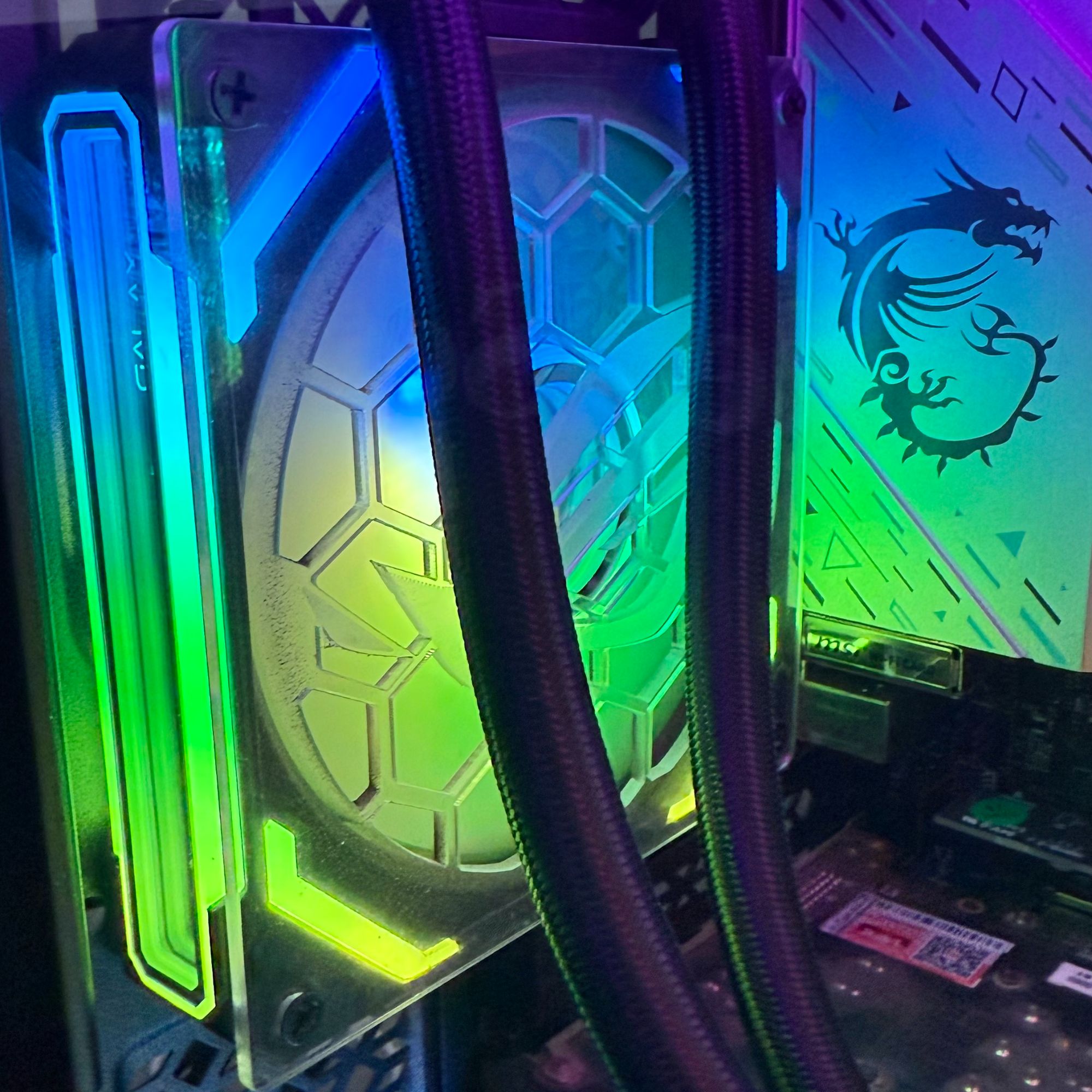 猎兔亚克力电脑尾部风扇挡片挡板 