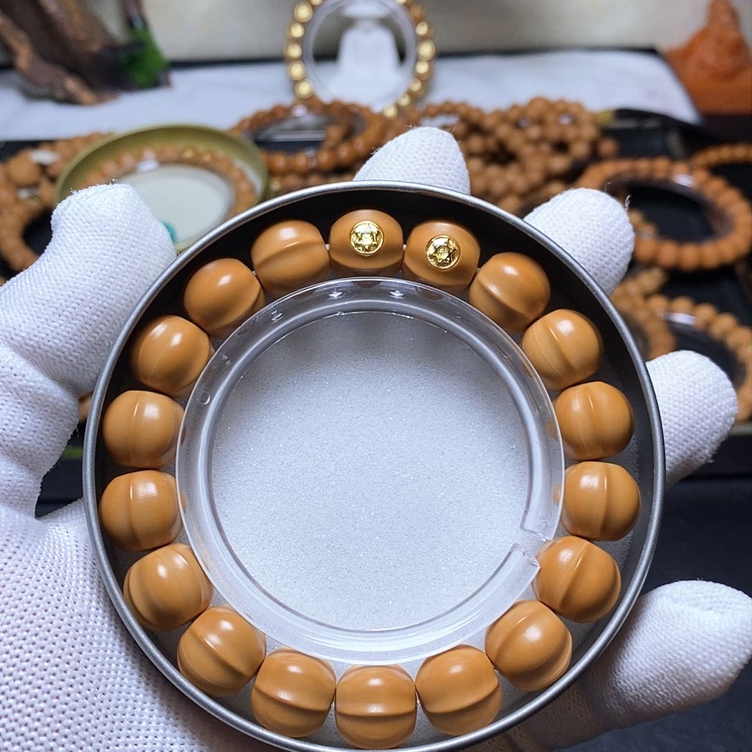 猴头核桃手串双标四花鲨鱼鳍 13-14 158号