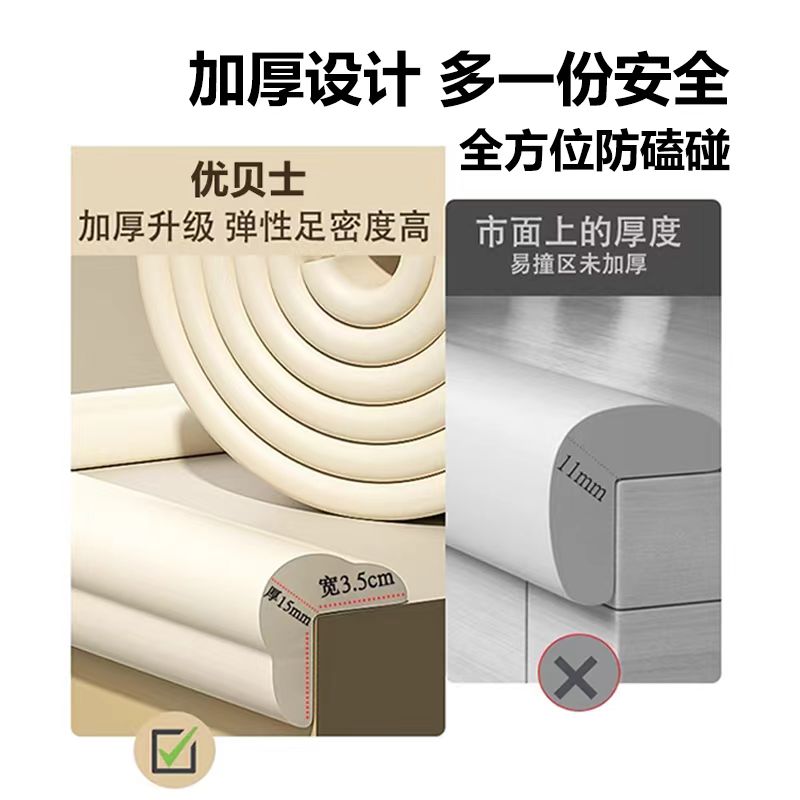 防撞条【宝宝福利棉拖】