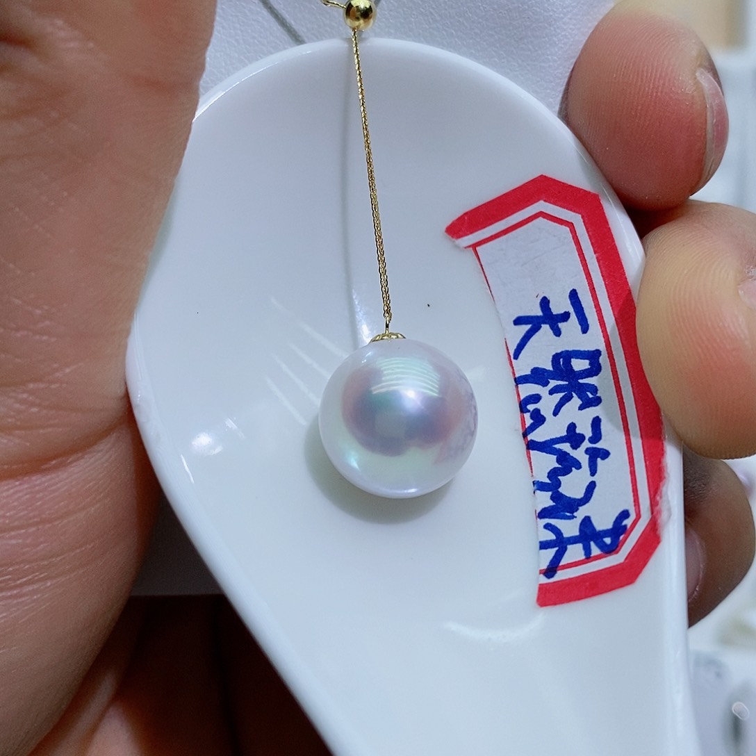 淡水珍珠18K金镶嵌套链