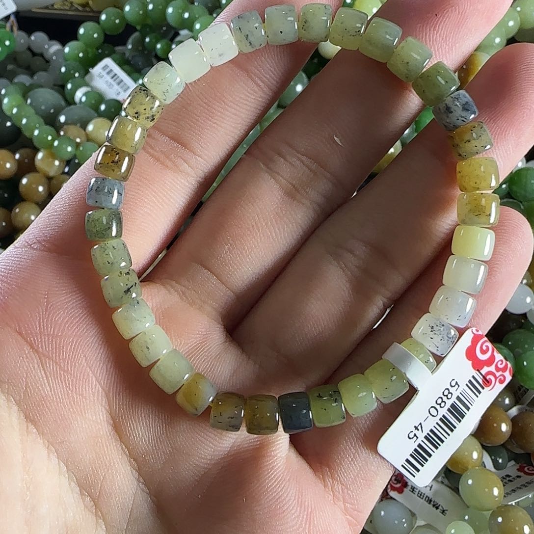 和田玉手链未镶嵌5