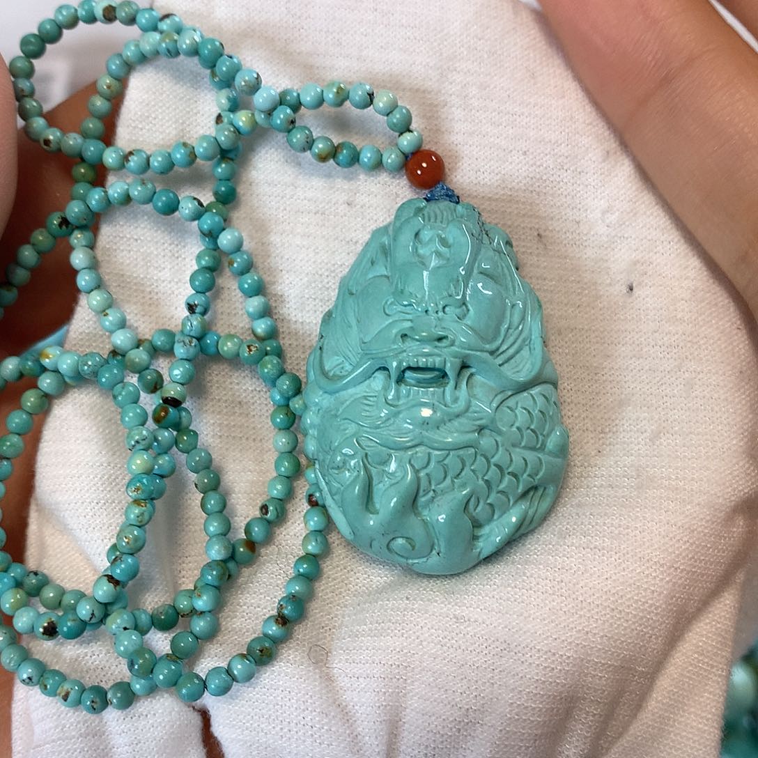 绿松石珠宝奇石未镶嵌爱*茶