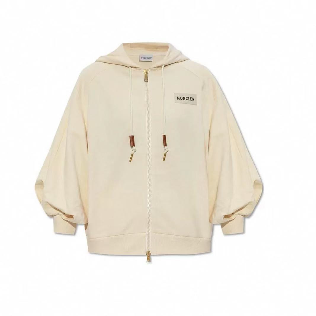 全新未使用 MONCLER 25新款  女士棉质拉链连帽卫衣 MAGLIA