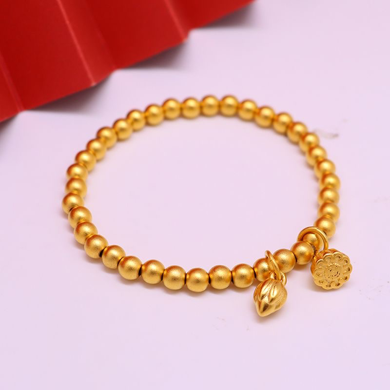 合金手链 女士两世欢莲蓬手链精工时尚百搭不掉色