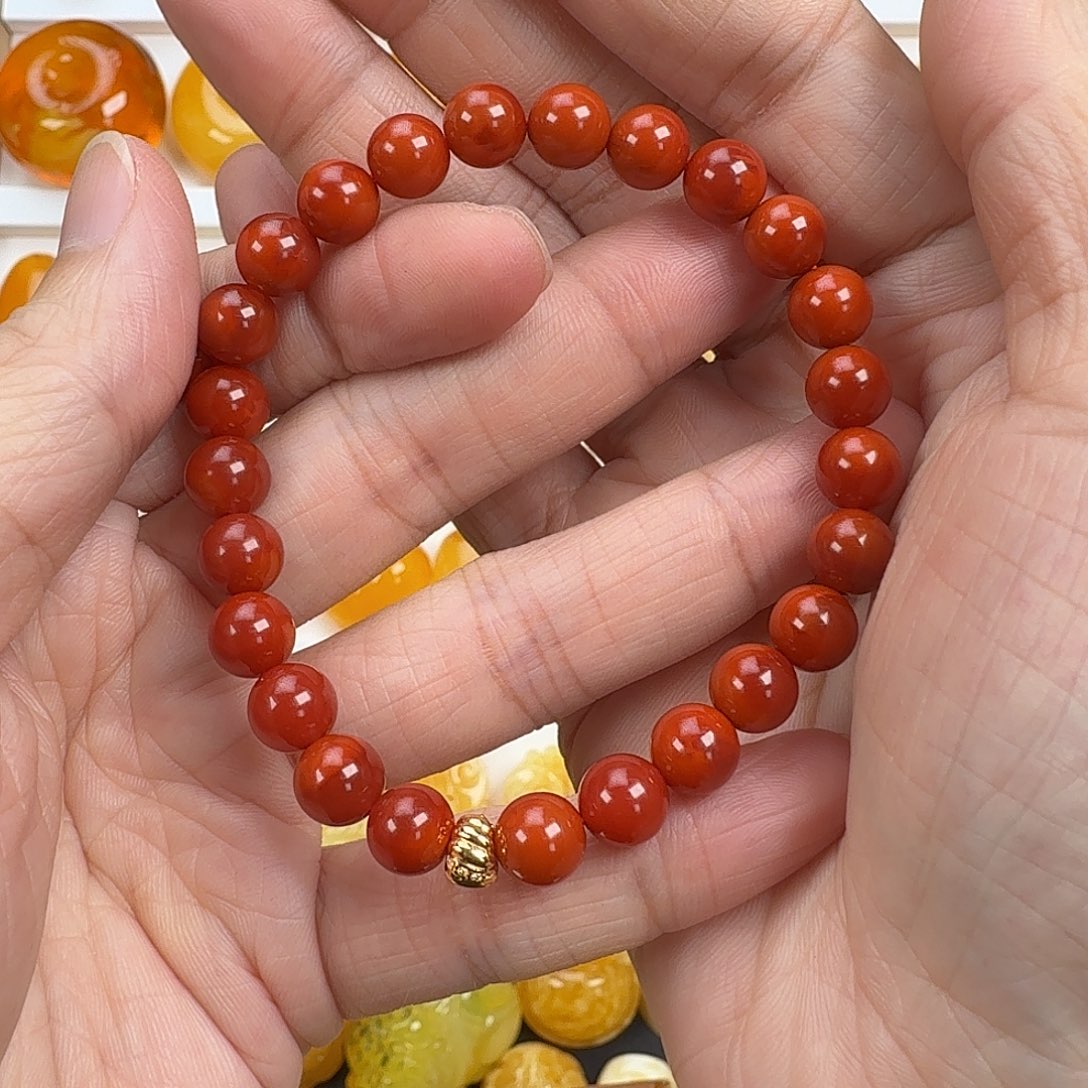 德***南红玛瑙未镶嵌手链南红