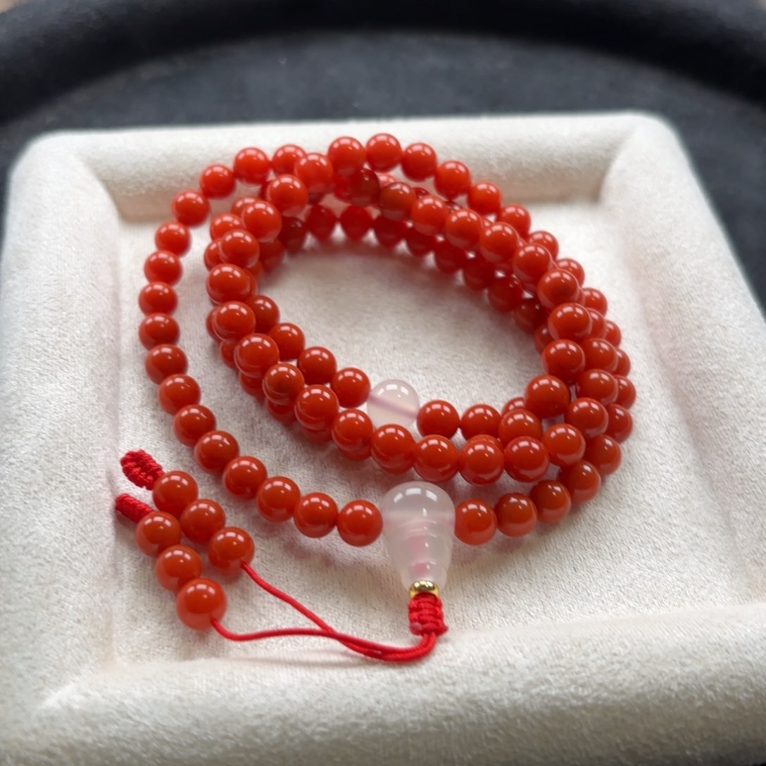 南红玛瑙手串6+ 未镶嵌踮****光