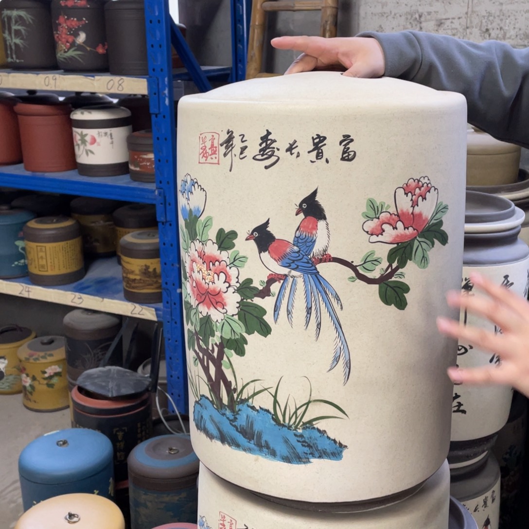 宜兴原矿紫砂茶叶罐