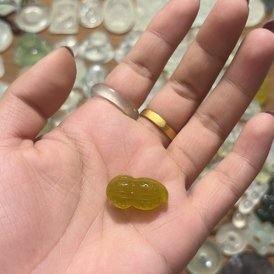 桃***景岫玉未镶嵌吊坠(不含链)