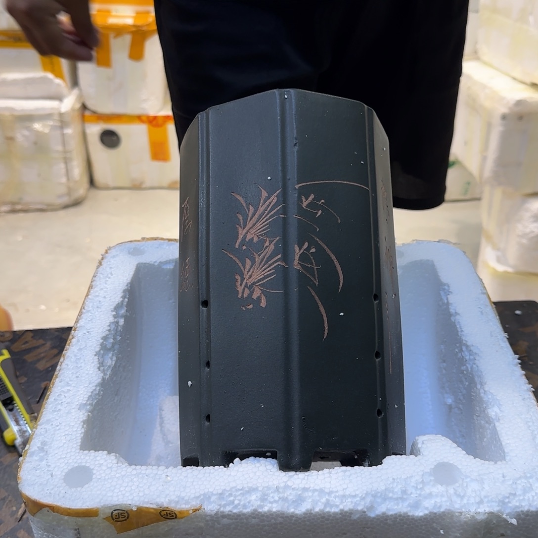 紫砂花盆口径15.25口径