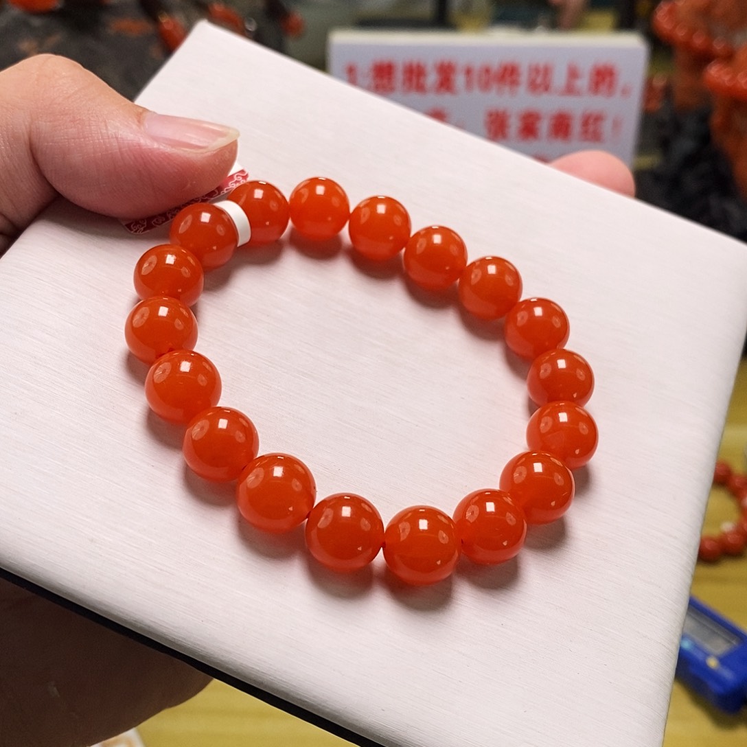 南红玛瑙未镶嵌手链