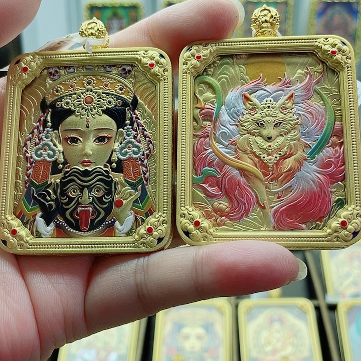 吊坠唐卡绘画作品欣赏