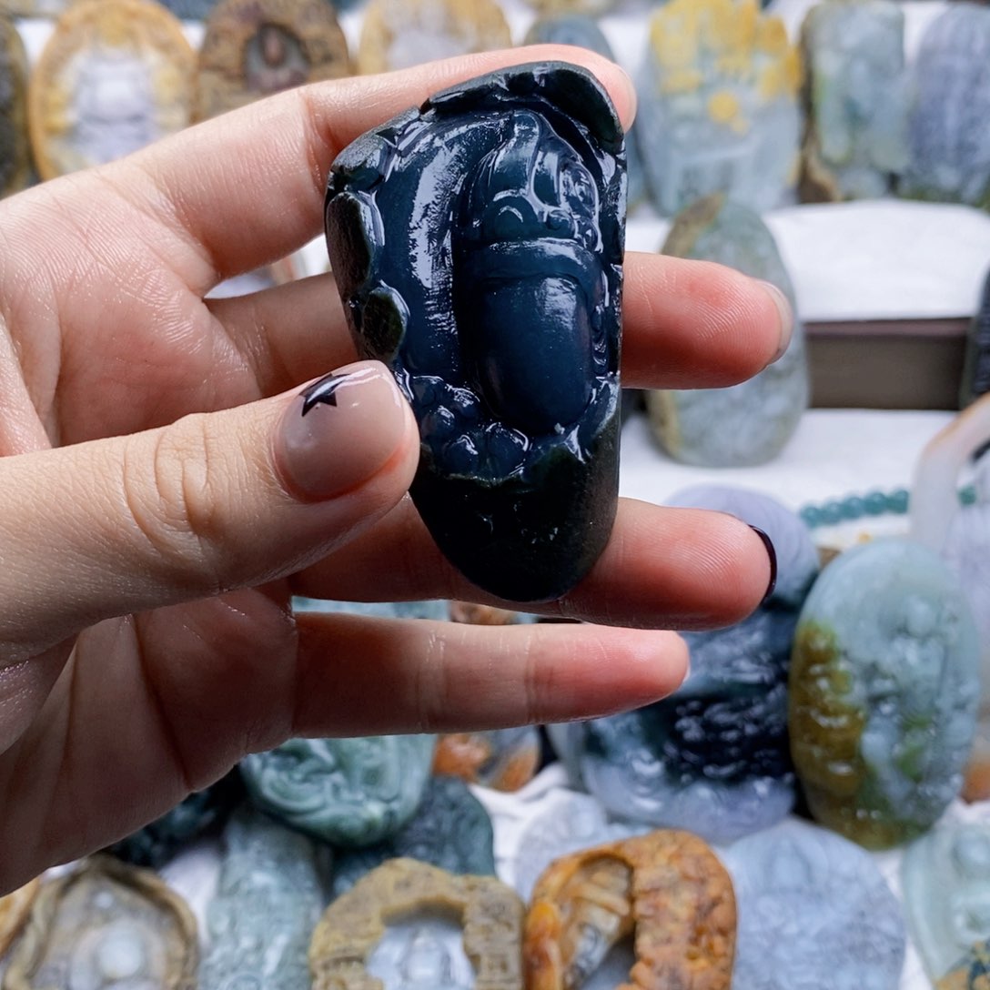 未镶嵌定制翡翠堂**朵定制挂件专属链接