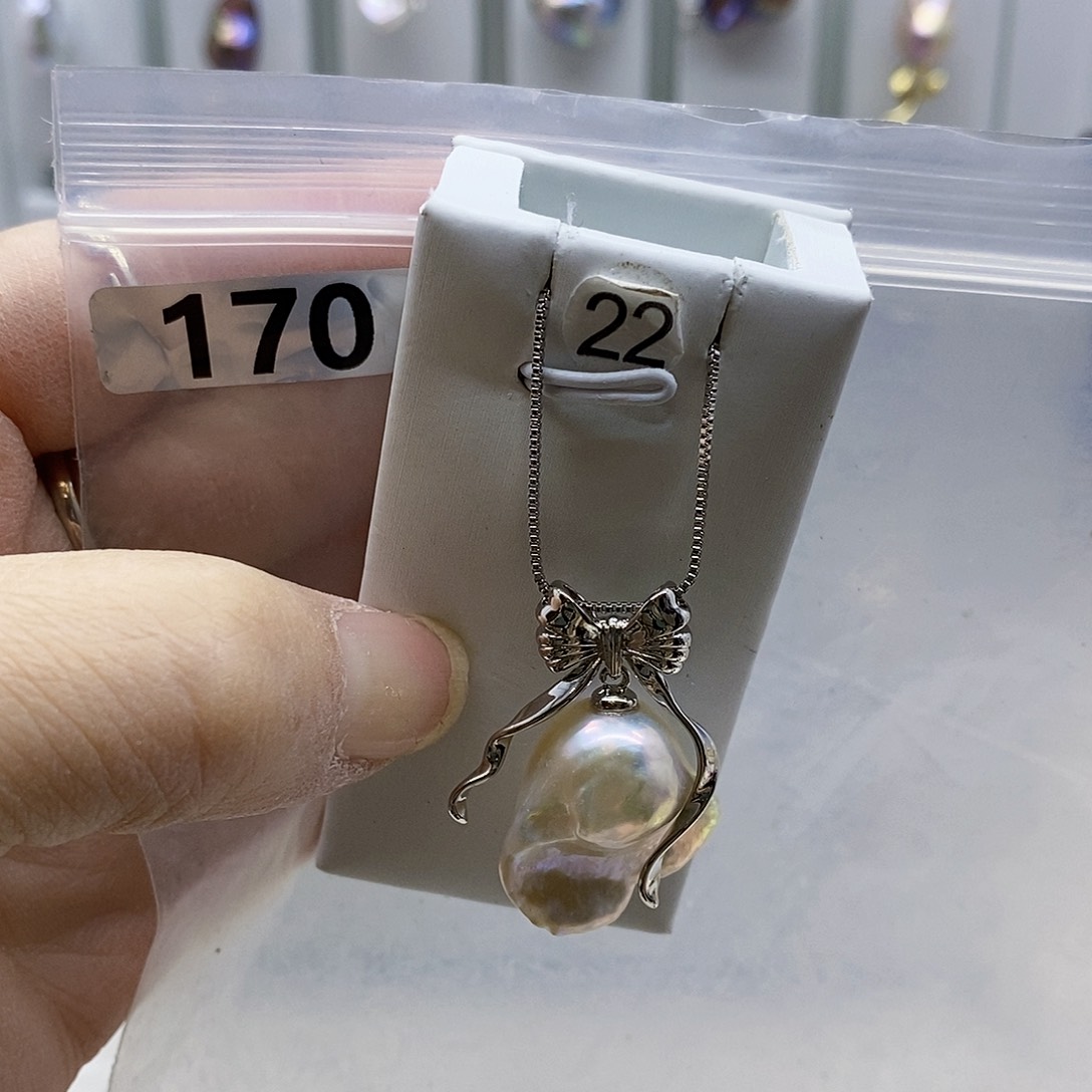 颈饰合金淡水珍珠