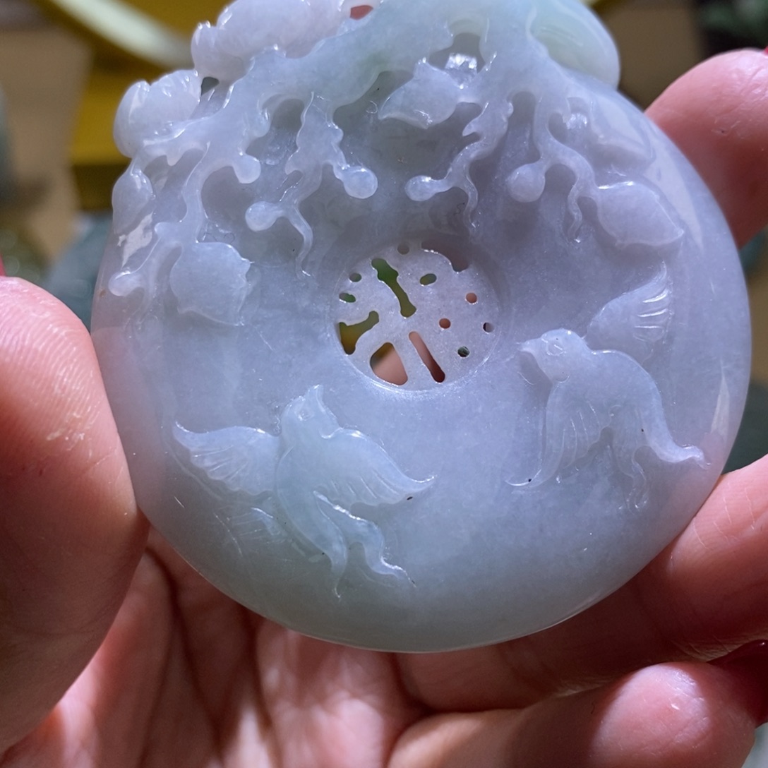 【闪购商品】翡翠颈饰未镶嵌喜上眉梢
