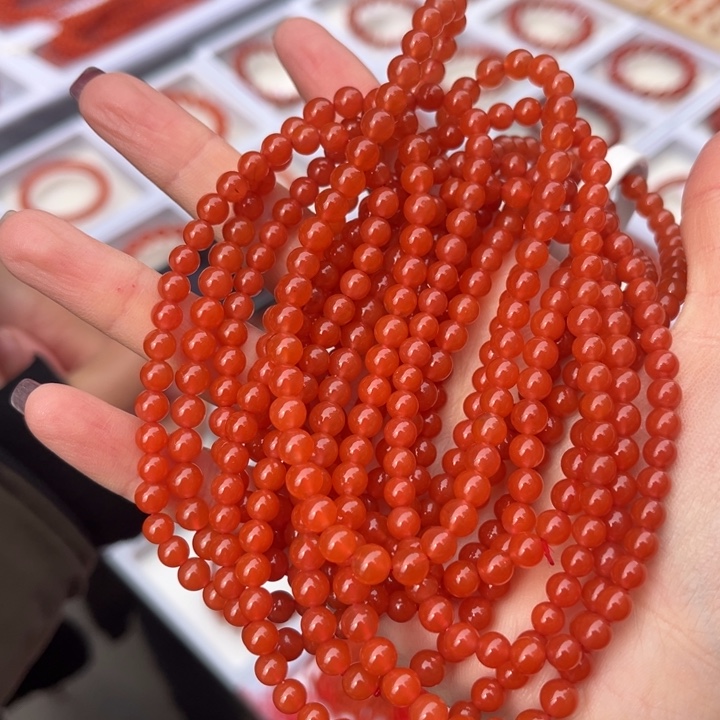 南红玛瑙颈饰未镶嵌多样性发货拍一发一，5-6