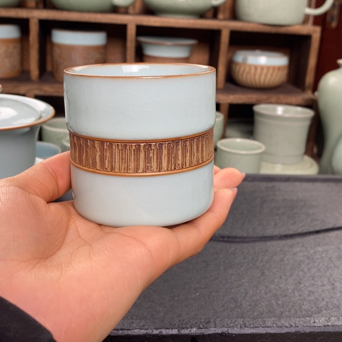 【闪购商品】天青重工扳指杯微微瑕。。。。。