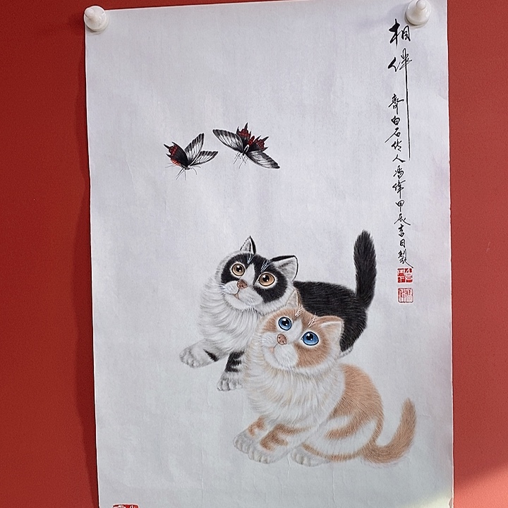 国画冯伟老师手绘国画作品音浩