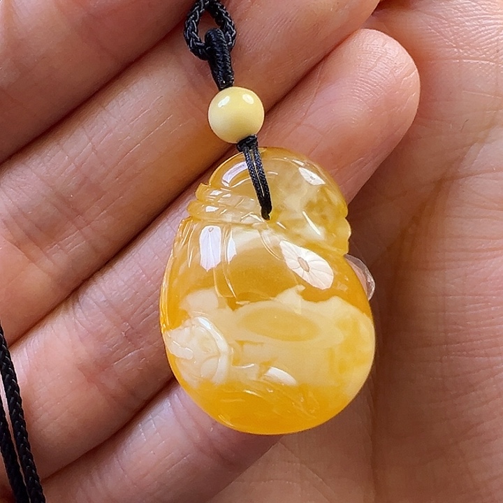 未镶嵌颈饰蜜蜡蜜蜡