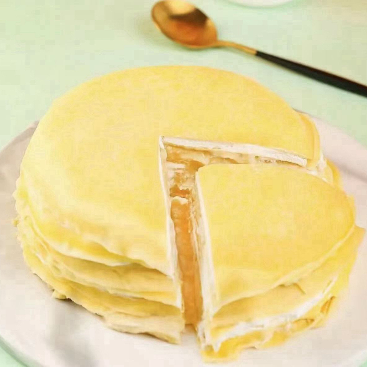 动物奶油 榴莲千层蛋糕 每盒 400g 到手4盒