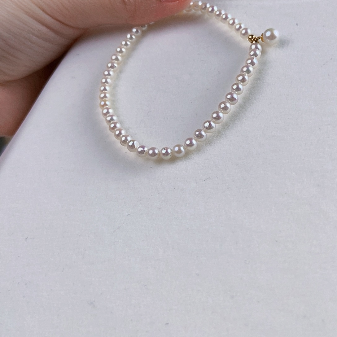 淡水珍珠手绳银S925镶嵌