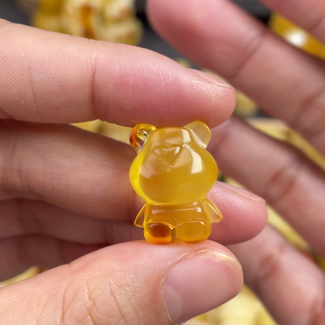 琥珀裸石未镶嵌蜜蜡