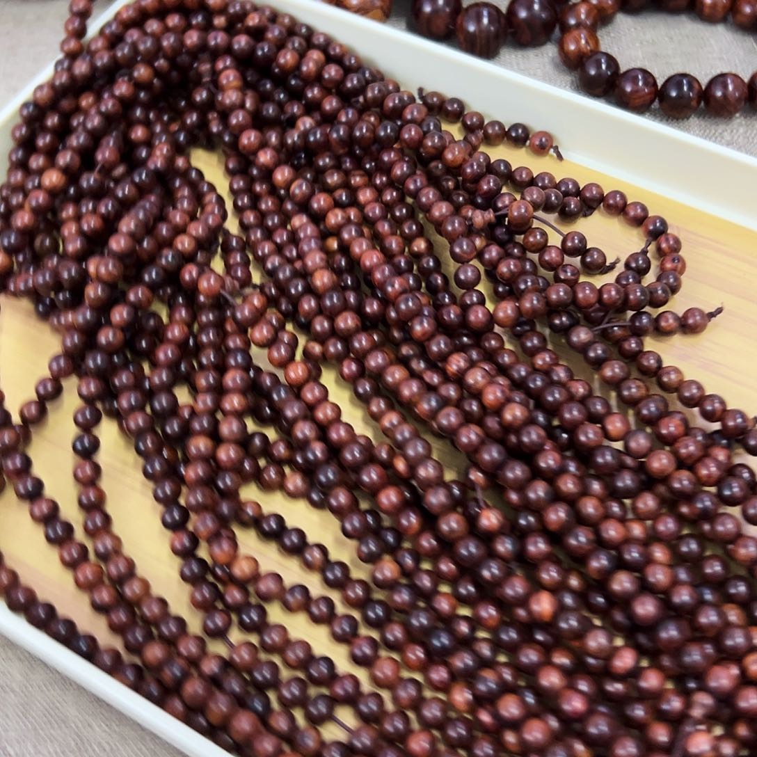 手串/手链黄花梨/降香黄檀8mm圆珠长串西部