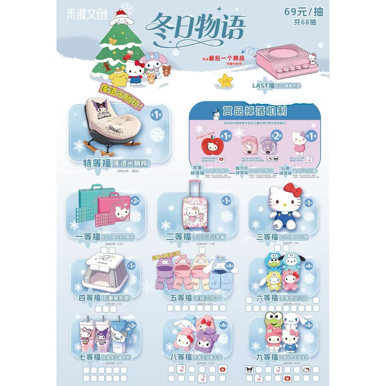 【正版授权】三丽鸥冬日物语系列撕乐（小虫代拆）