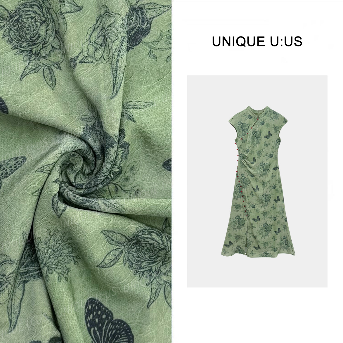 【DuoDuo·Studio】似水年华收腰显瘦气质连衣裙-253299