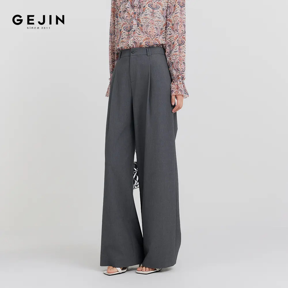 GEJIN/歌锦新款经典精纺休闲时尚老钱风西装休闲裤GJ32531322