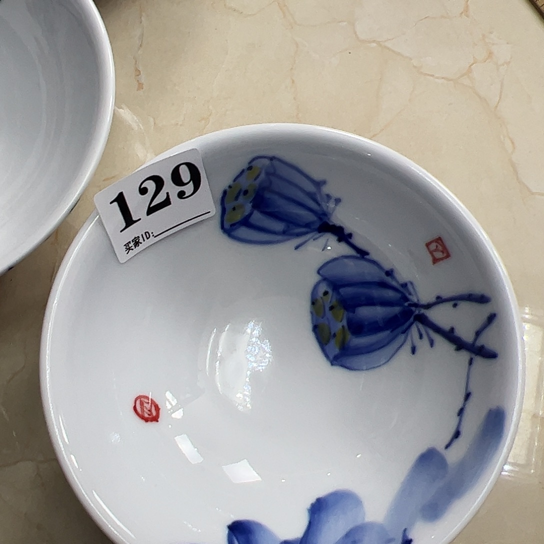 瓷片景德镇陶瓷手工手绘制作