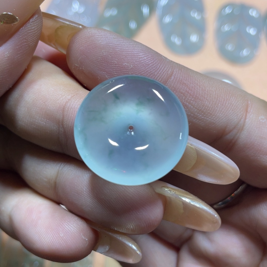 未镶嵌定制翡翠平安扣