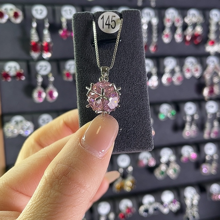 颈饰碧玺银S925镶嵌145