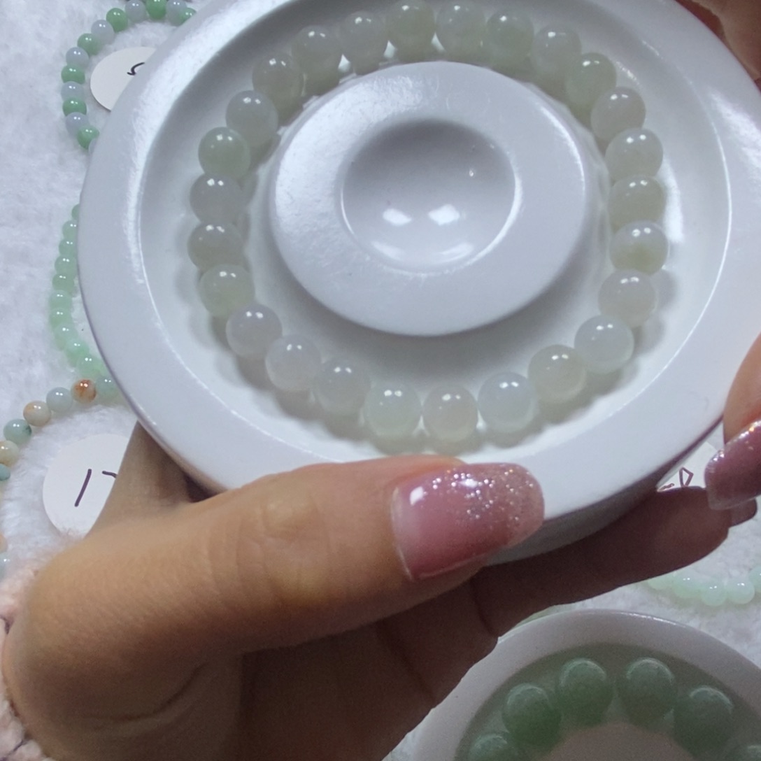 翡翠手链未镶嵌缅甸纯天然A货翡翠