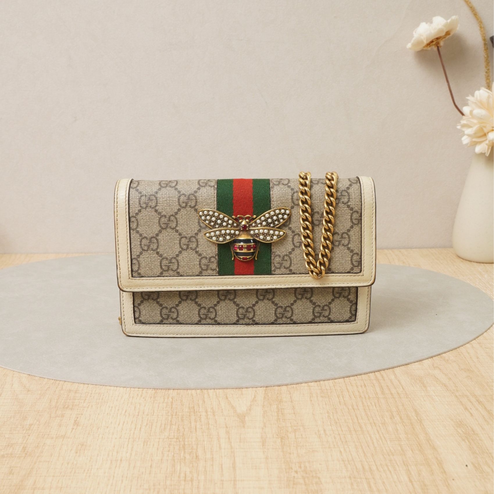 95新 GUCCI/古驰 古驰玛格丽特蜜粉woc老花/DS047796