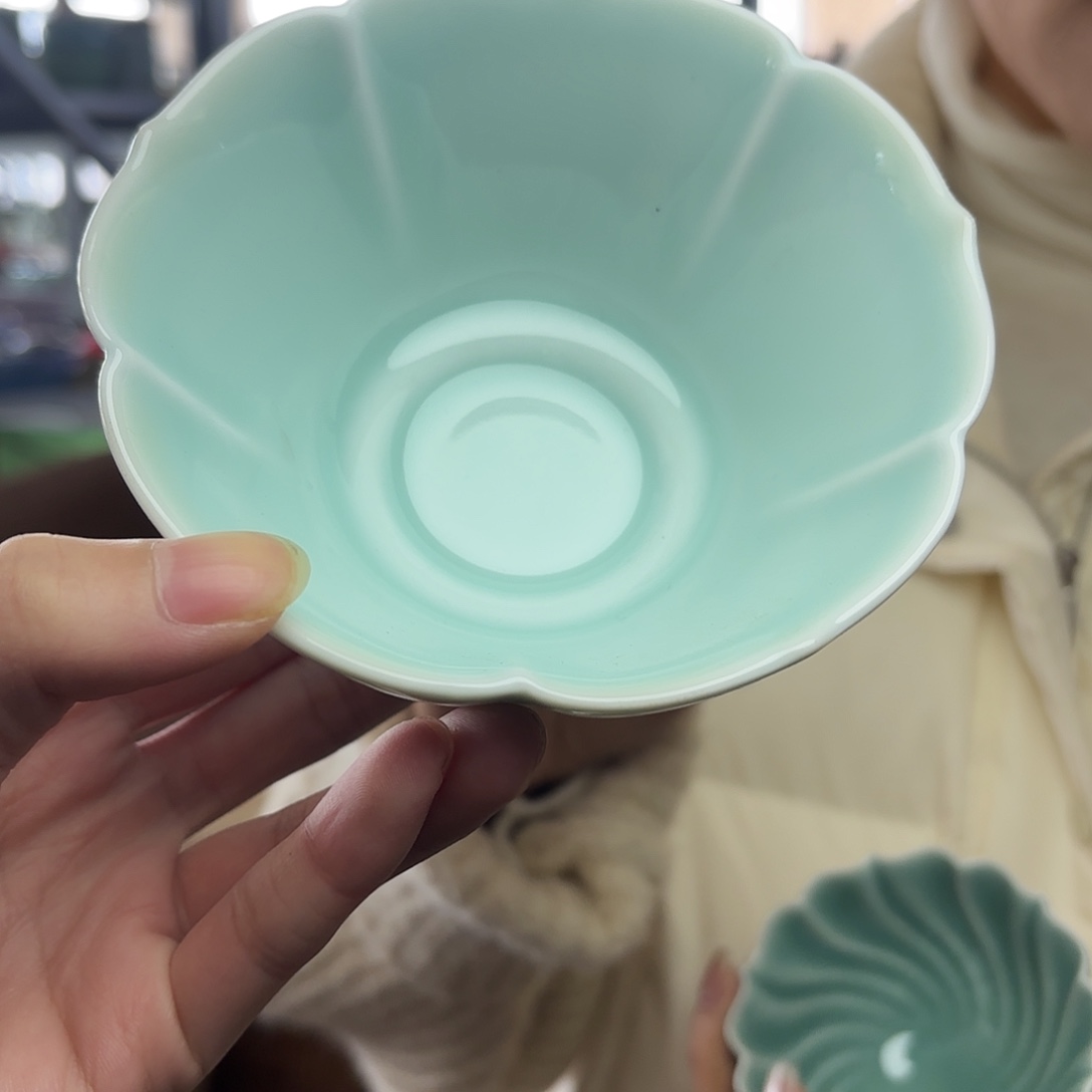 龙泉云间青瓷小米茶器