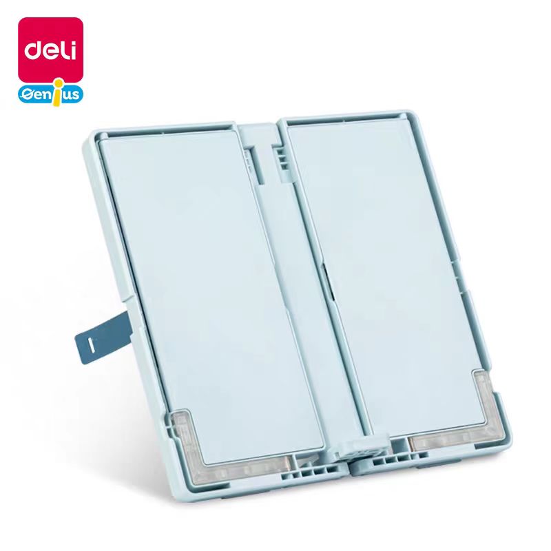 得力多功能折叠收纳阅读书架-1个  YX107