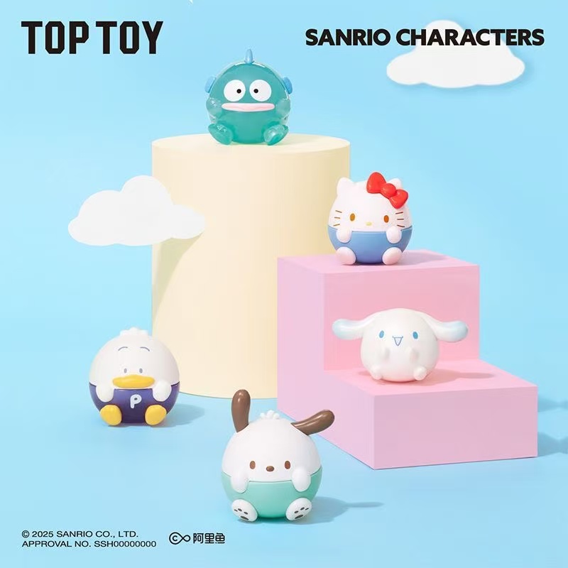 6 家族mini圆滚滚系列潮玩盲袋迷你可爱手办生日礼物