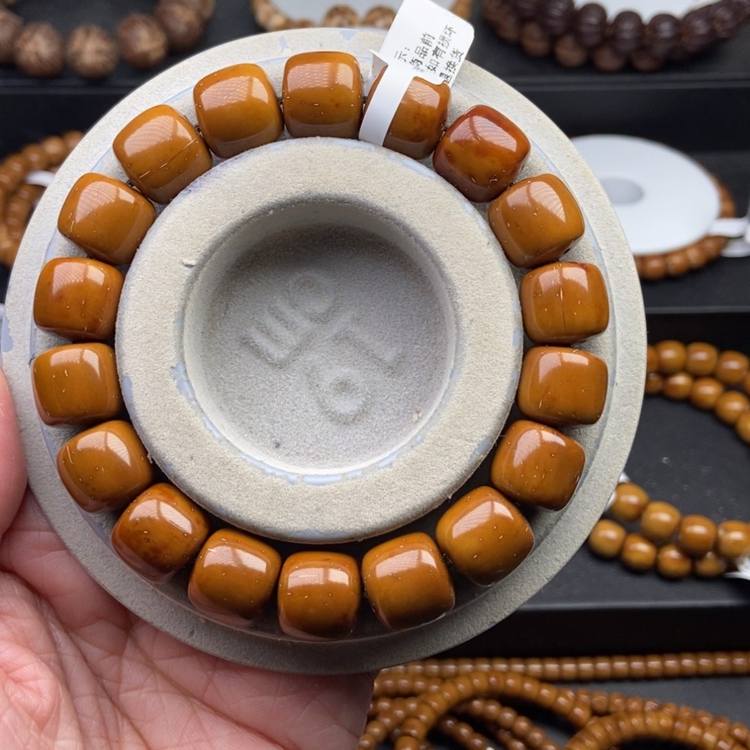 紫金鼠手串13mm近实心精品老型黄金甲