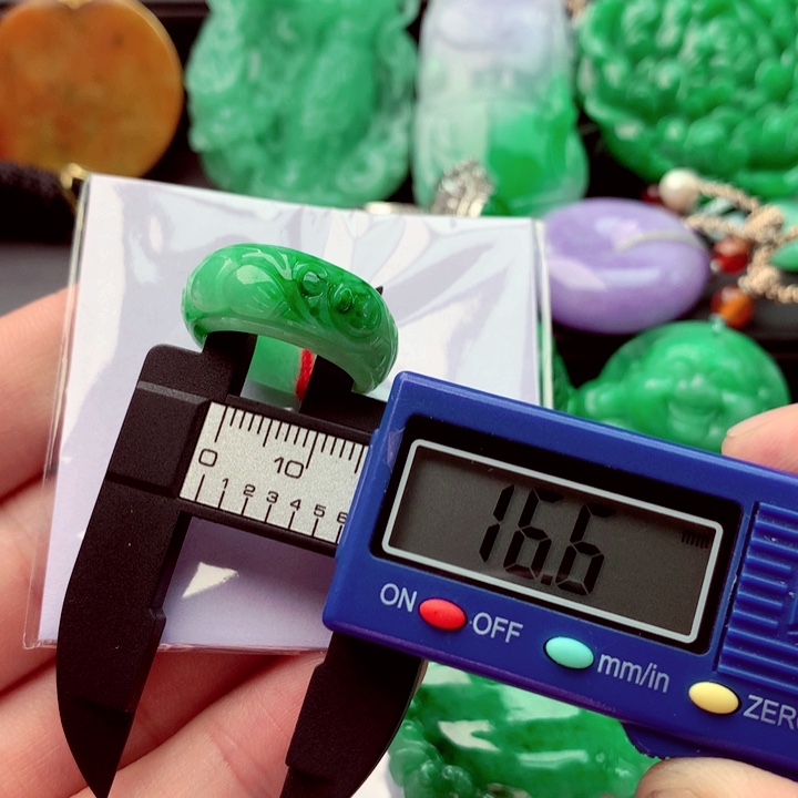 未镶嵌戒指翡翠A货