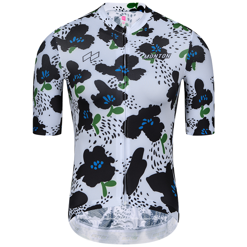 Monton脉腾女款短袖骑行服梵花