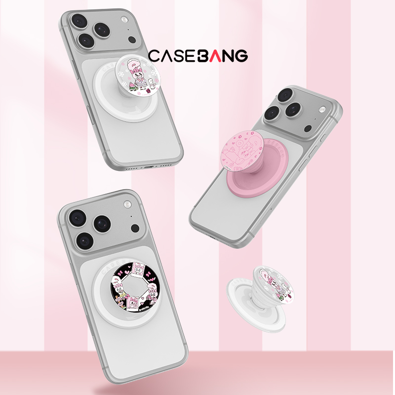 CASEBANGx艾丝乐小兔联名2.0系列磁吸气囊支架伸缩便携小巧可拆卸