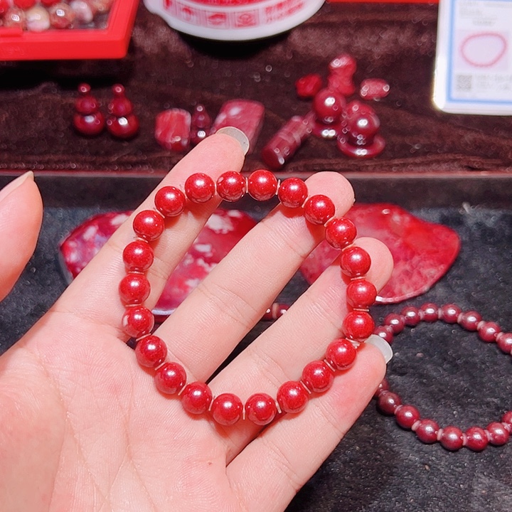 大***叔天然辰砂纯天然朱砂原矿手串