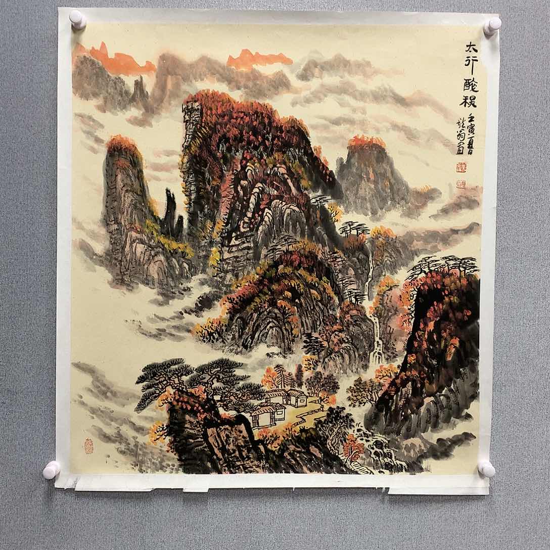 【闪购商品】国画叶金福山水画四尺斗方