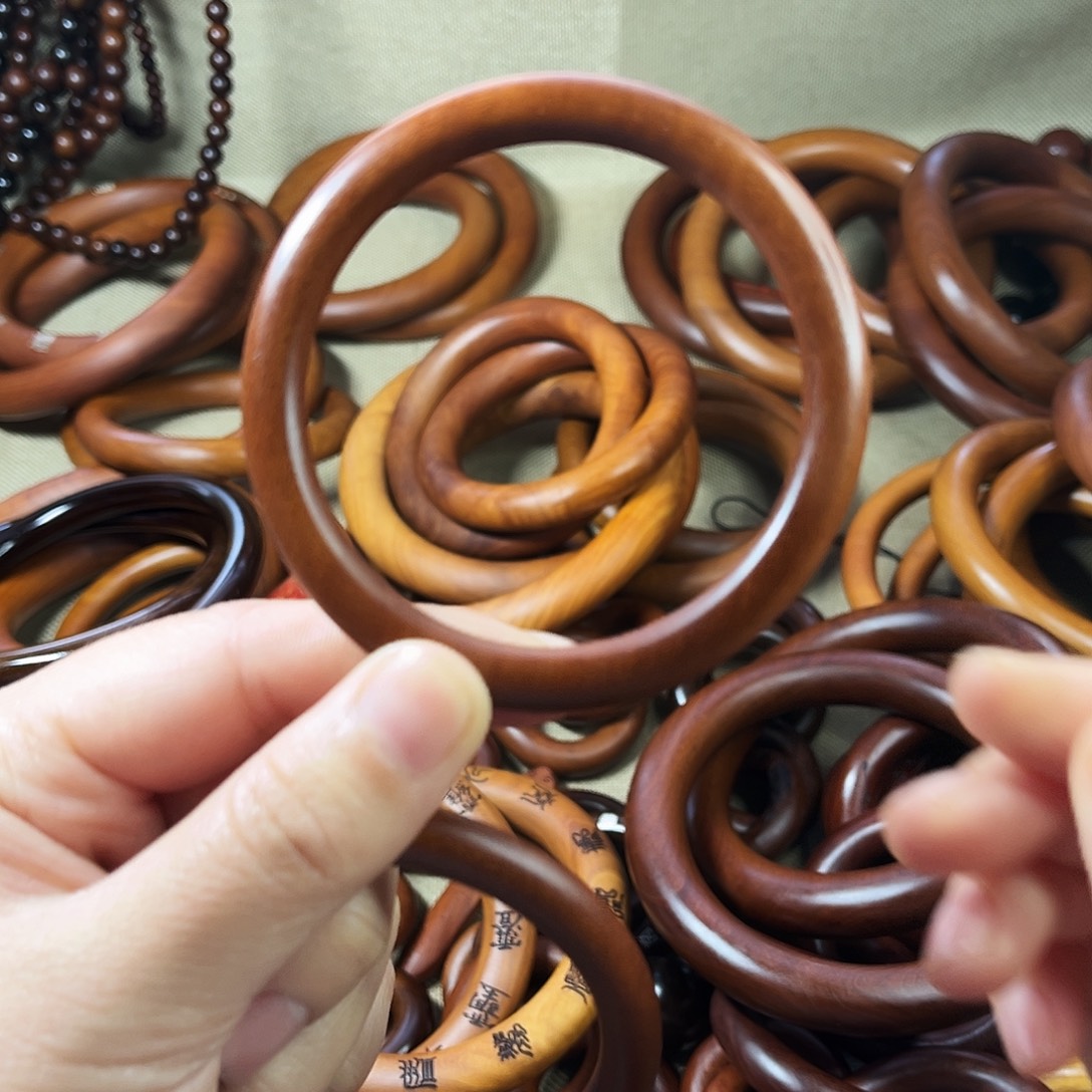 龙***嘟木质非金属枣木单圈60