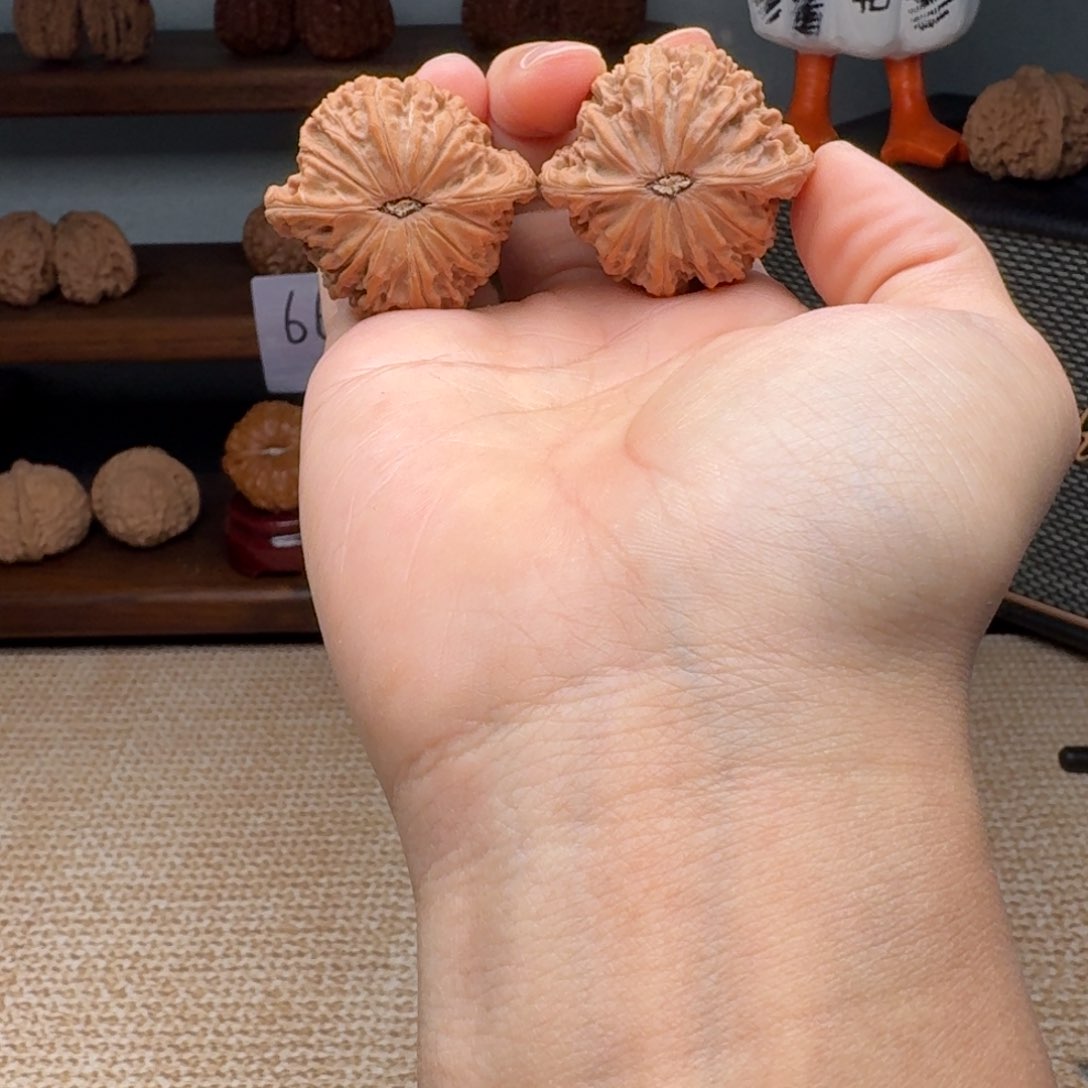 文玩核桃把件4205磨盘