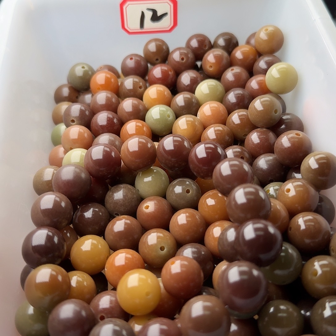 吊坠菩提根/象牙果50颗菲料苍墨14圆