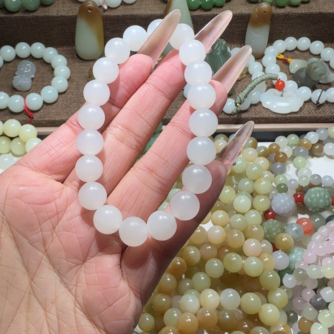 和田玉未镶嵌手链