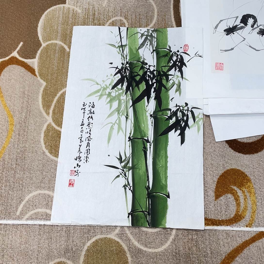 国画译**语定制作品画心