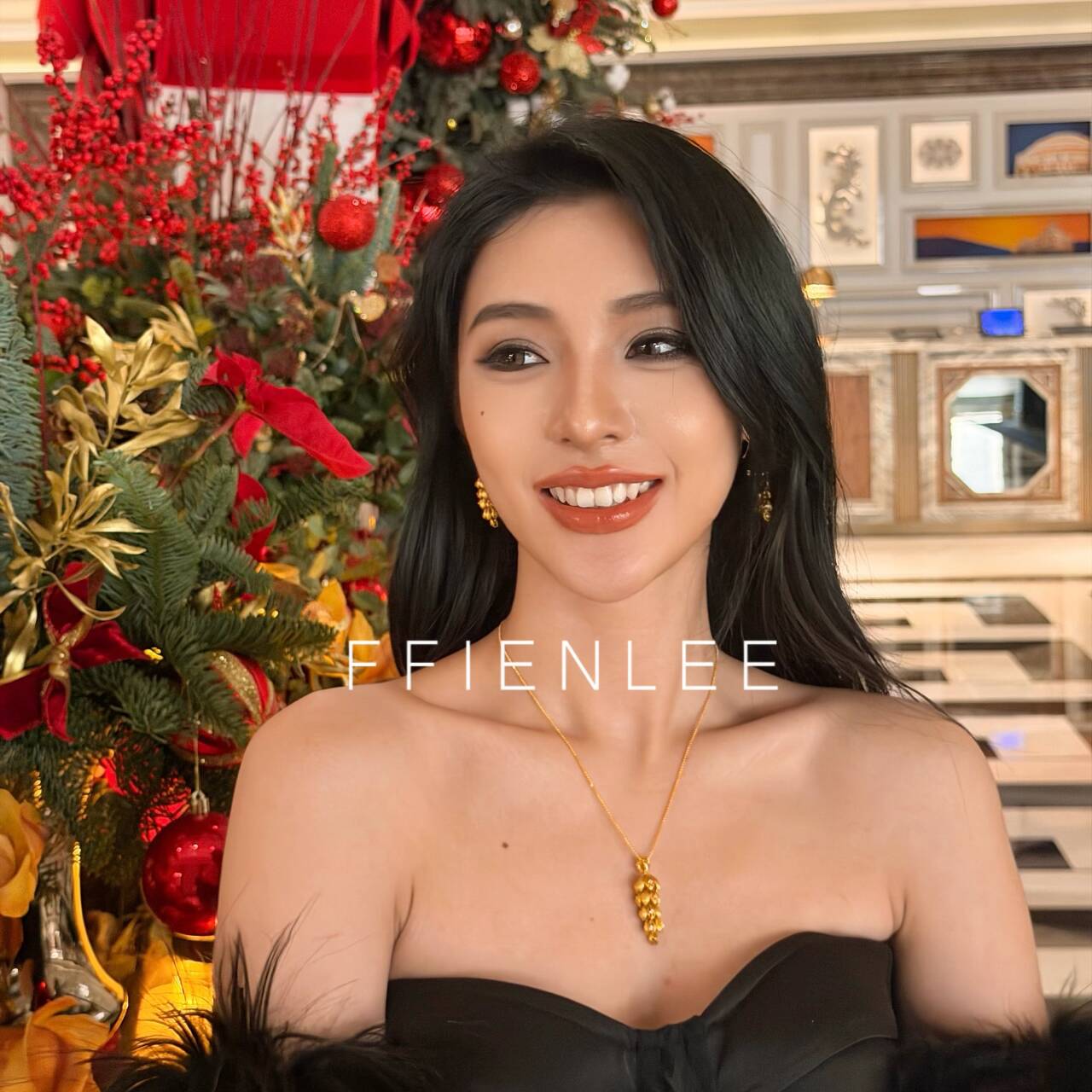 坠链均925银合成锆石 <秘密松林>轻奢小众设计毛衣链气质个性项链